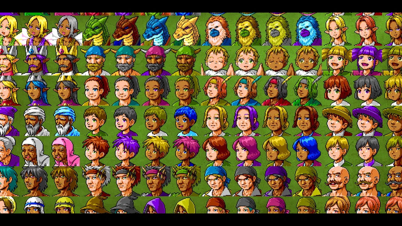 RPG Maker MZ - MEGA FANTASY Walking NPCs and Faces Screenshot 2