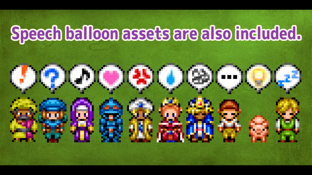 RPG Maker MZ - MEGA FANTASY Walking NPCs and Faces Screenshot 10