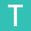 T cyan icon