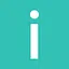 i cyan icon