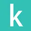 k cyan icon