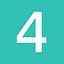 4 cyan icon