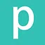 p cyan icon