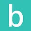 b cyan icon