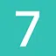 7 cyan icon