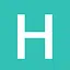 H cyan icon