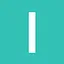 I cyan icon