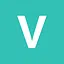 v cyan icon