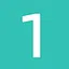 1 cyan icon