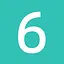 6 cyan icon