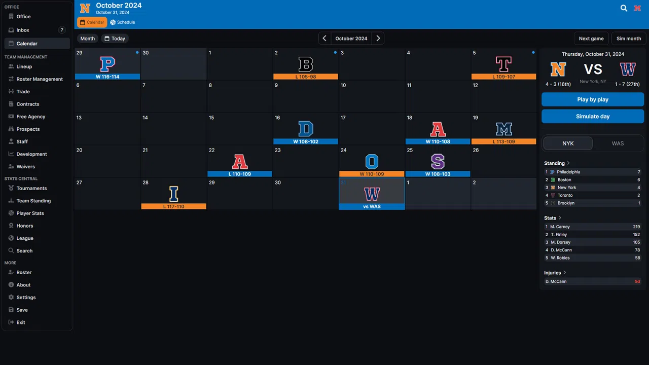 Basketball Legacy Manager 26 Screenshot 0
