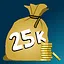 Earn 25,000 Coins icon