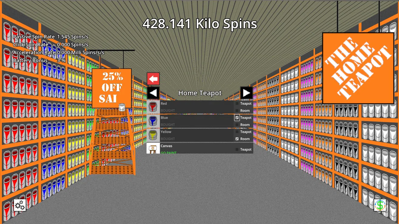 Teapot Spinner Screenshot 2