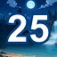 25 level completed icon