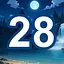 28 level completed icon