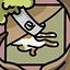 Cat behind the boat icon