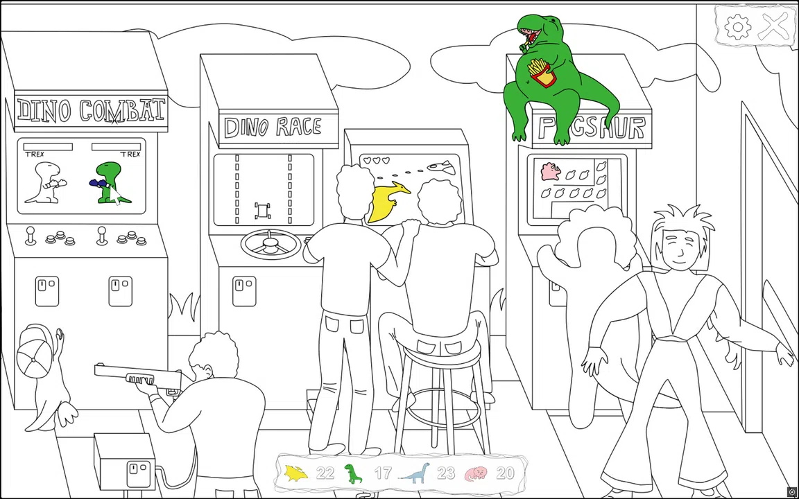 100 Hiddensaurs - Eighties Screenshot 0