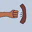 Mass times acceleration icon