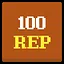 Reached 100 Reputation icon