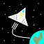 One small step for man icon