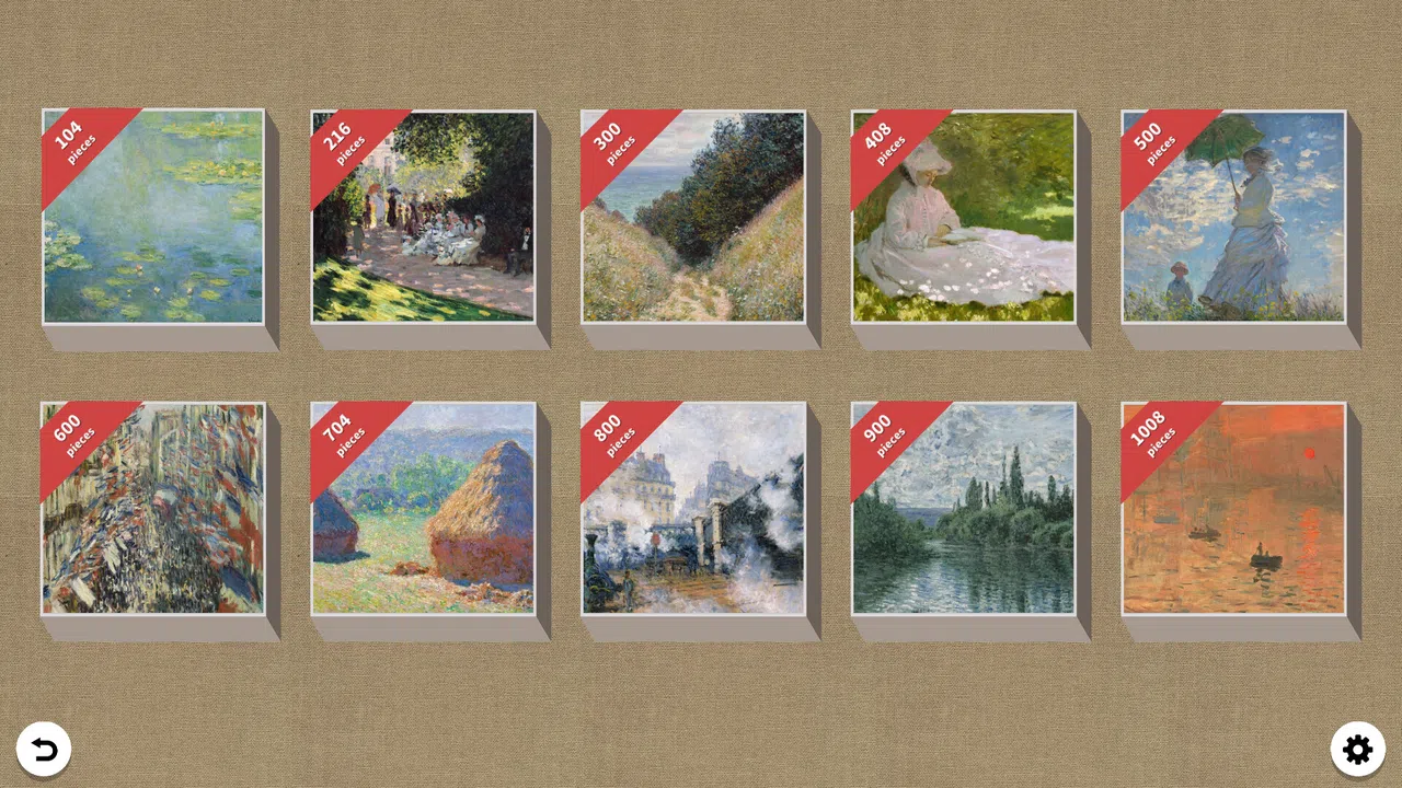 Pieceful Gallery - Claude Monet Screenshot 0