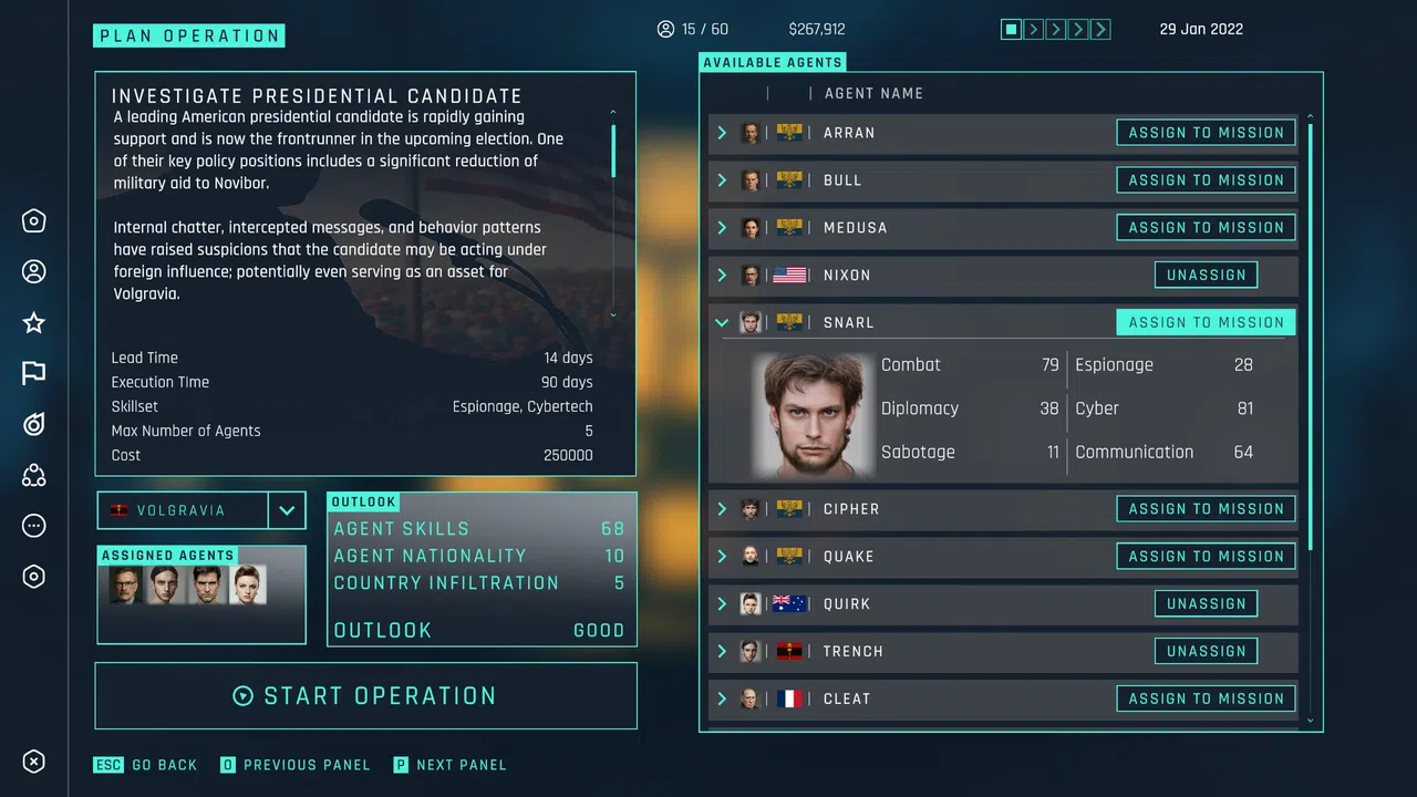 Shadow Division: Spymaster Screenshot 1