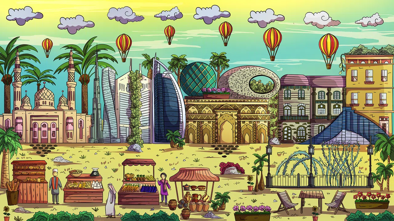100 Dubai Cats  - Artbook Screenshot 0
