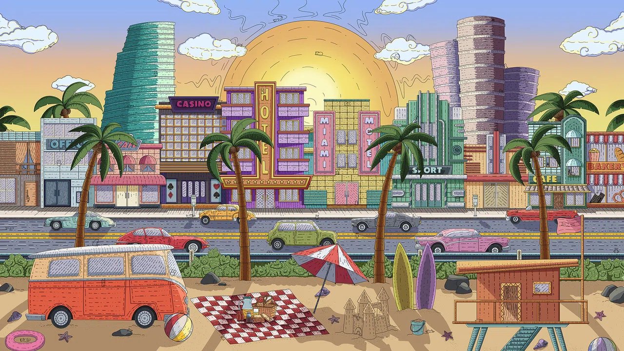 100 Miami Cats  - Artbook Screenshot 0