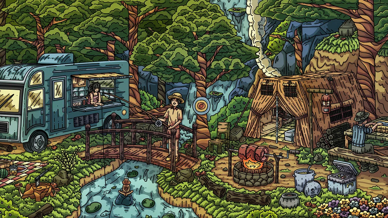 100 Camp Cats  - Artbook Screenshot 0