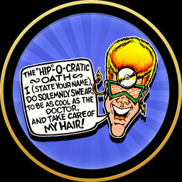 The "HIP"-O-CRATIC oath icon