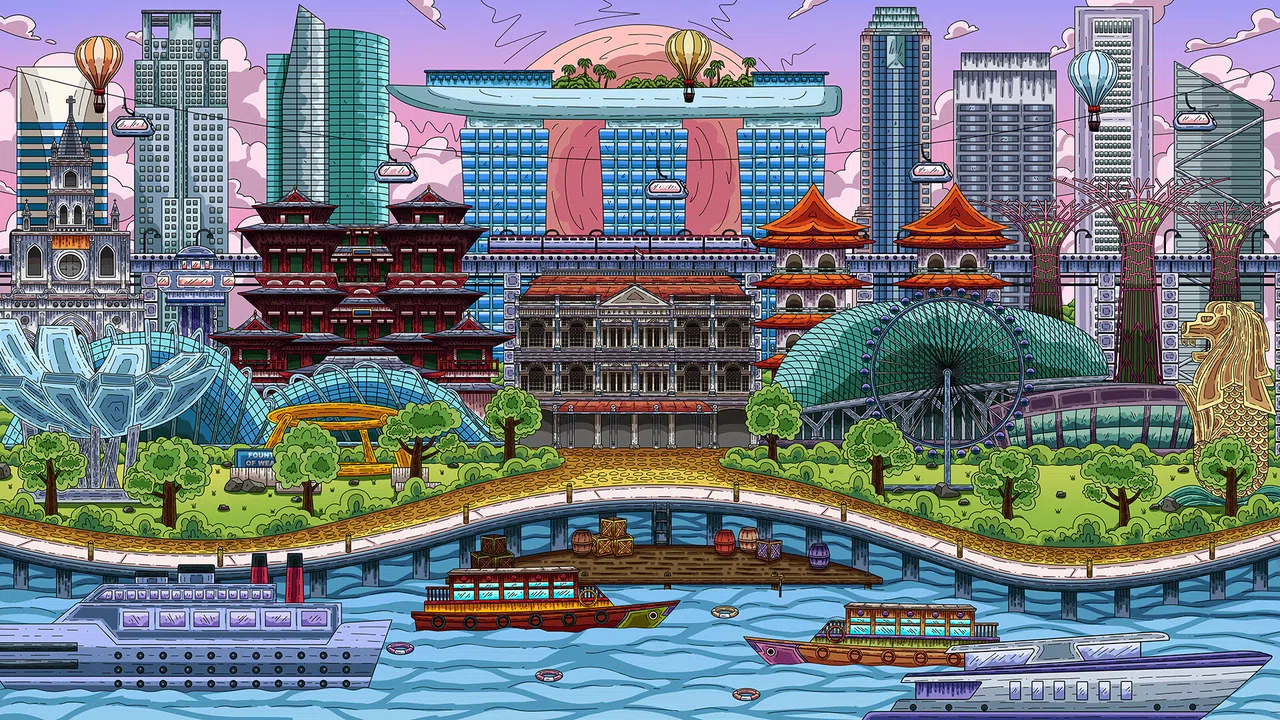 100 Singapore Cats  - Artbook Screenshot 0