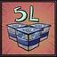 5 liters of water icon