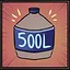 500 liters of water icon