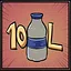 10 liters of water icon