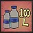 100 liters of water