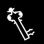A cold key. icon
