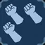 Powerful punch icon