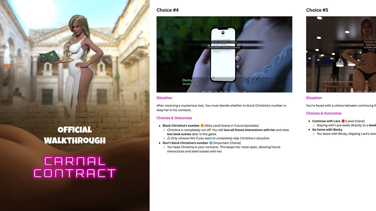 Carnal Contract - Art Collection + Walkthrough Screenshot 0