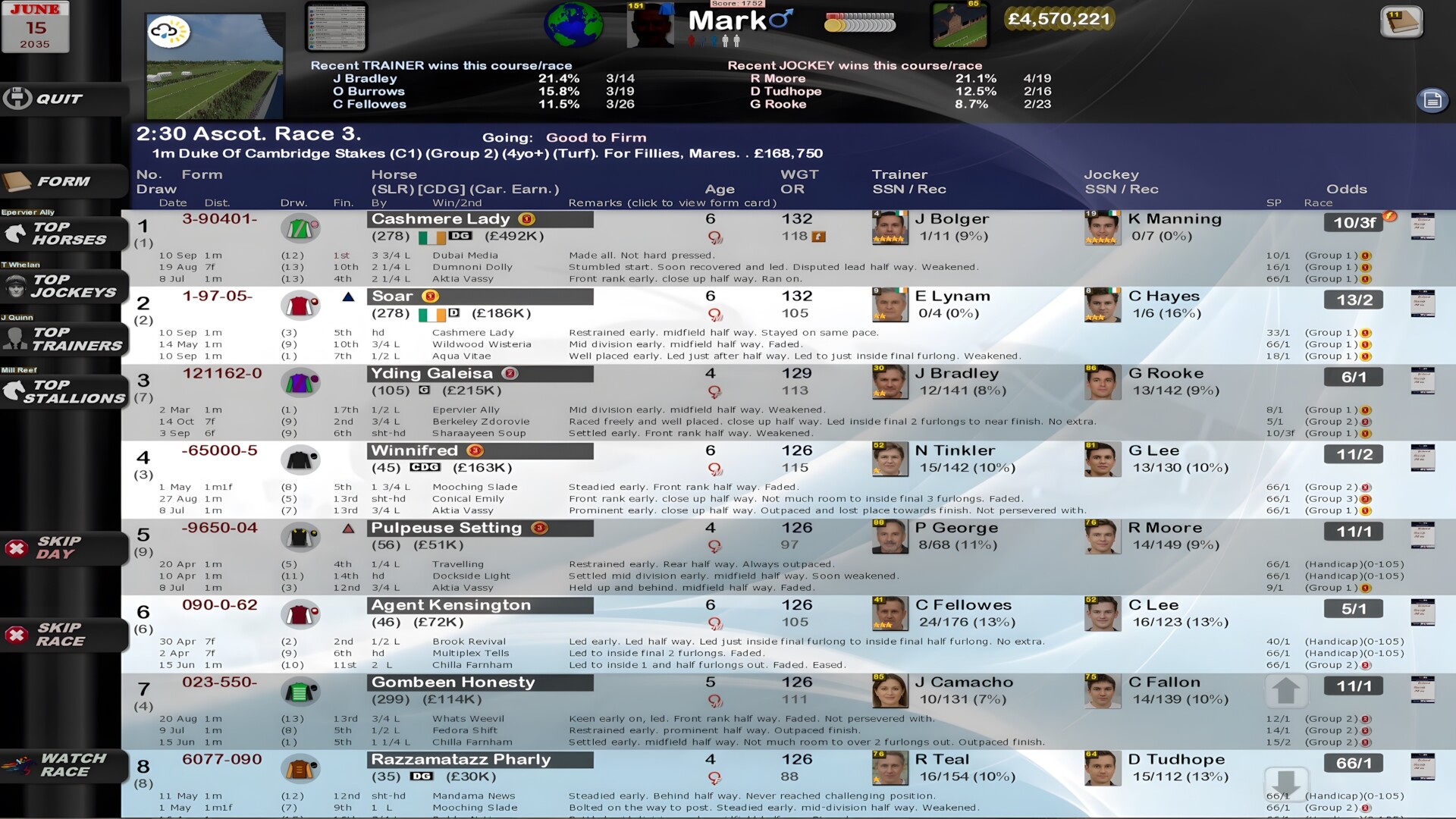 Starters Orders 8 Horse Racing Screenshot 0