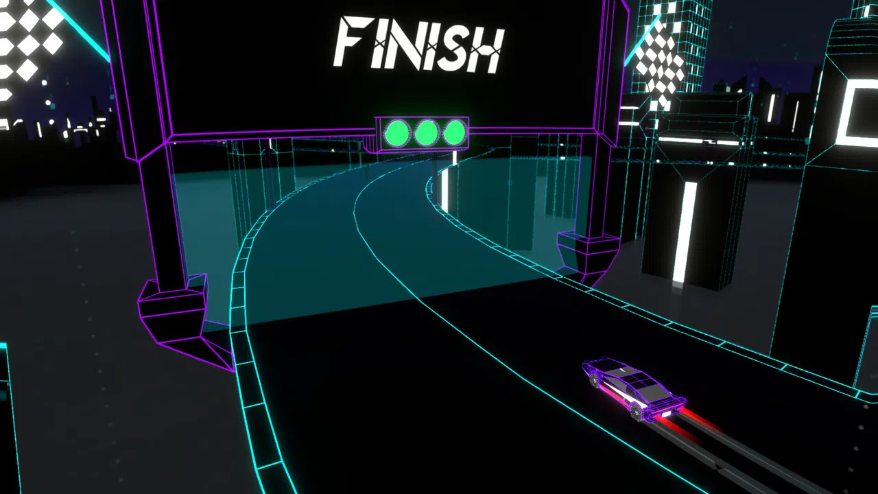 Wireframe: Racing Screenshot 0