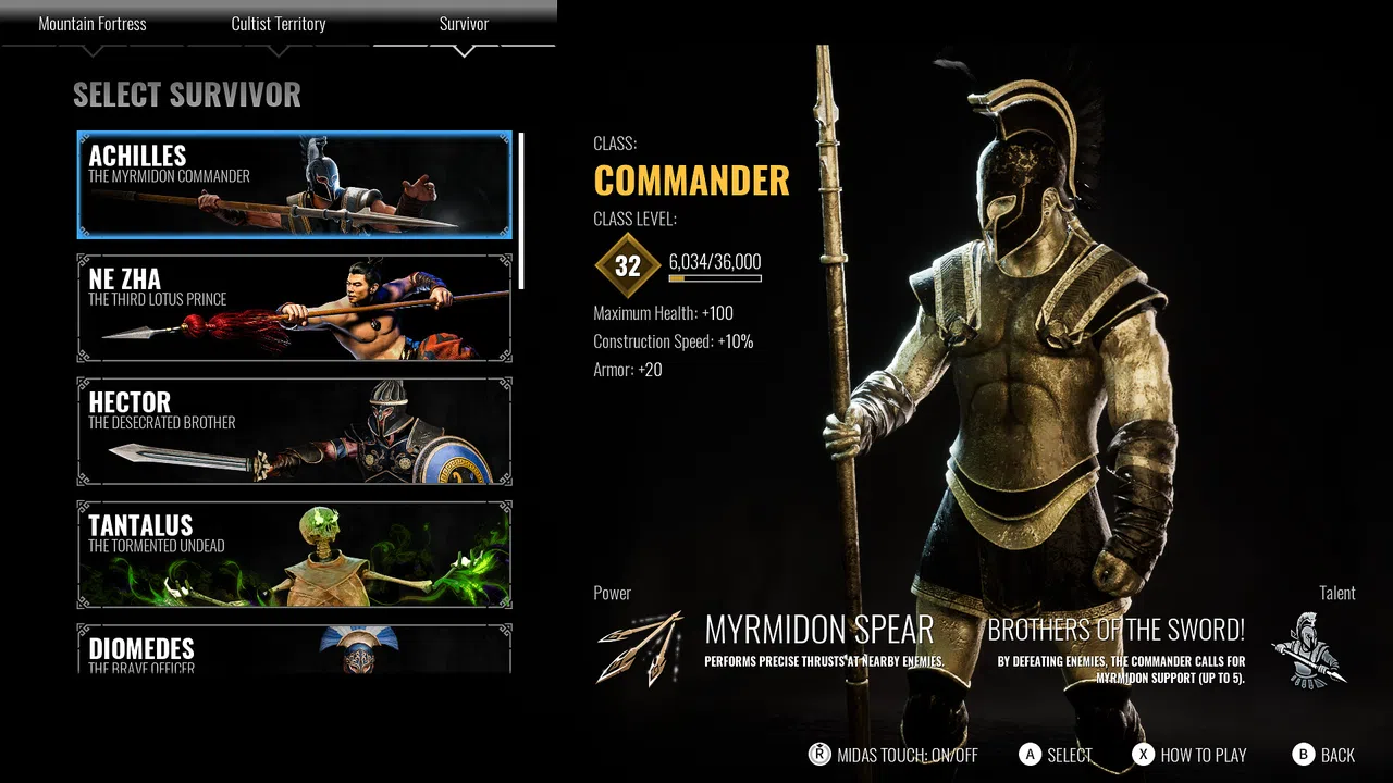 Achilles: Survivor - Supporter Pack Screenshot 2