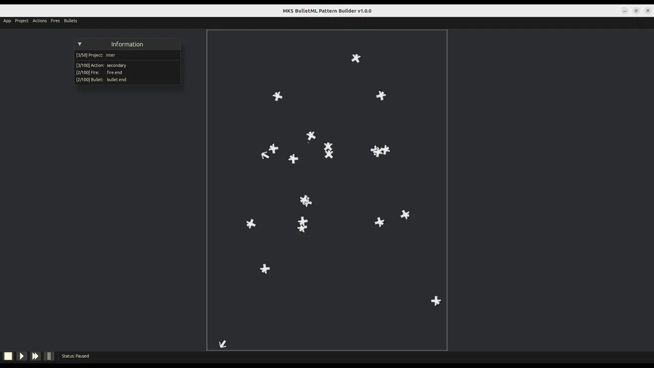 MKS BulletML Pattern Builder Screenshot 2
