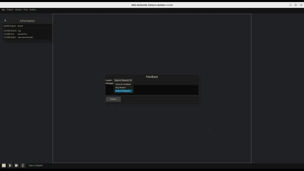 MKS BulletML Pattern Builder Screenshot 7