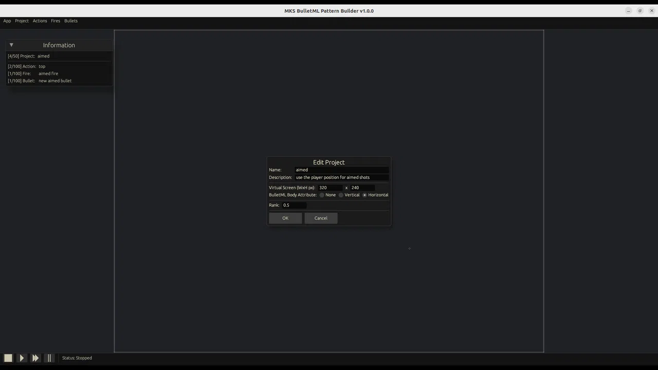 MKS BulletML Pattern Builder Screenshot 5