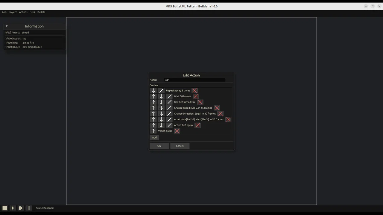 MKS BulletML Pattern Builder Screenshot 1