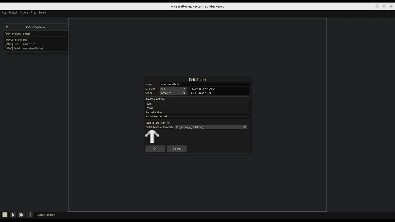 MKS BulletML Pattern Builder Screenshot 3