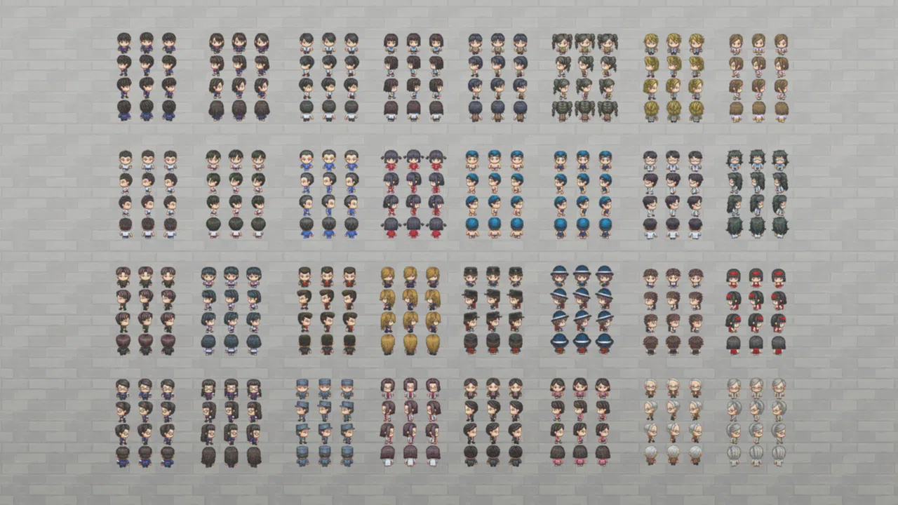 RPG Maker MZ - SERIALGAMES LivingGoodCity Japanese School NPC SET Screenshot 2