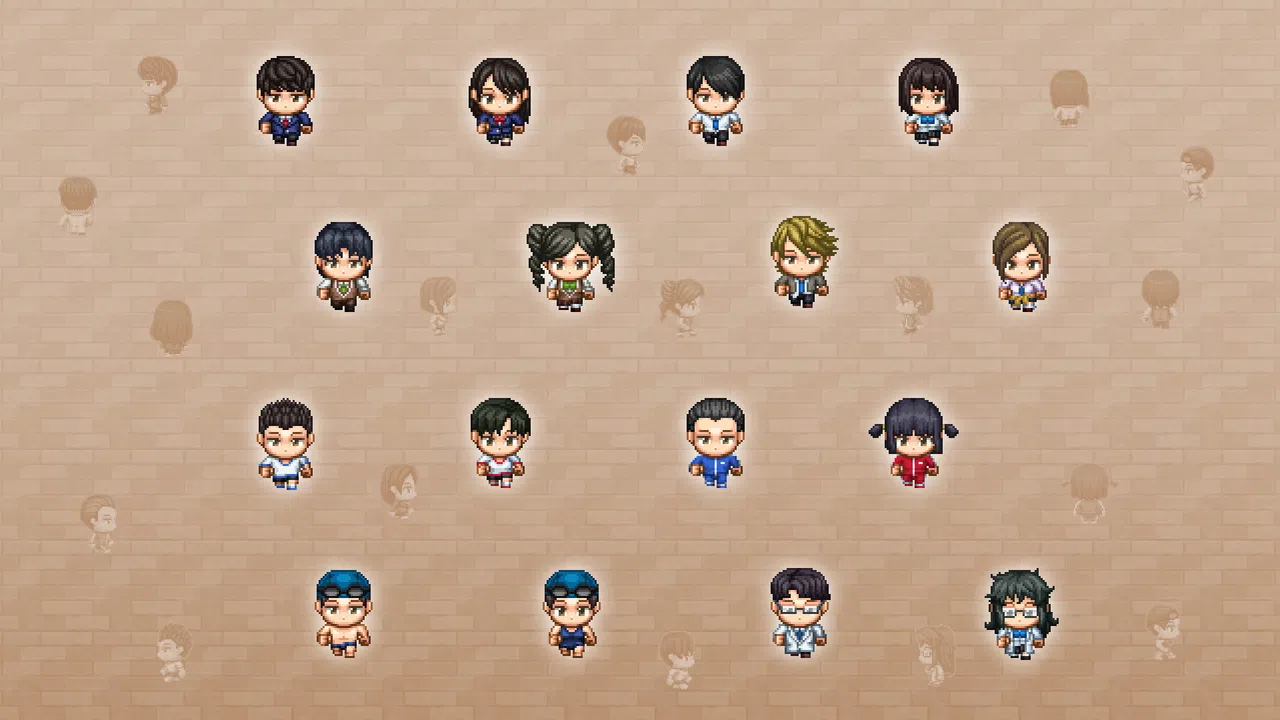 RPG Maker MZ - SERIALGAMES LivingGoodCity Japanese School NPC SET Screenshot 0