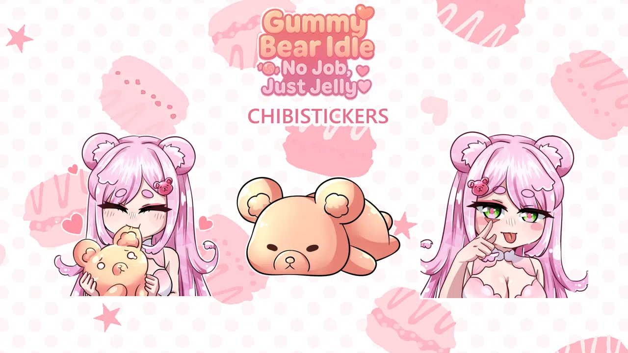 Gummy Bear Idle: No Job, Just Jelly - Chibi Stickers Screenshot 0