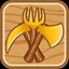 A beautiful golden color icon